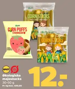 Netto Økologiske majssnacks tilbud