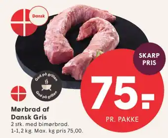 SPAR Mørbrad af Dansk Gris tilbud