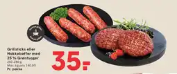 SPAR Grillsticks eller Hakkebøffer tilbud