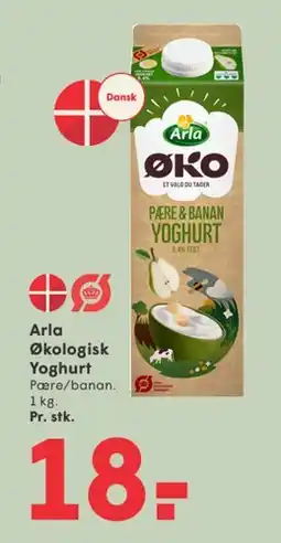 SPAR Arla Økologisk Yoghurt (Pære & Banan) tilbud