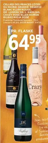 MENY Cellier des Princes / Dr. Loosen / Crazy Rosé / Ramón Bilbao (udvalg) tilbud