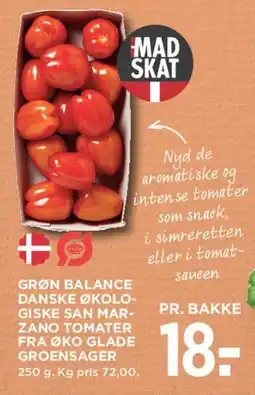 MENY Grøn Balance danske økologiske San Marzano tomater tilbud