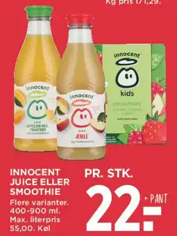 MENY Innocent juice eller smoothie tilbud