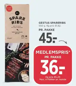 MENY Gestus Spareribs tilbud