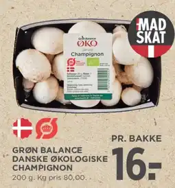 MENY Grøn Balance danske økologiske champignon tilbud