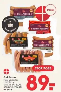 SPAR Gøl Pølser (stor pose) tilbud