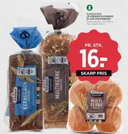 MENY Schulstad leverbrød (rugbrød eller hvedebrød) tilbud