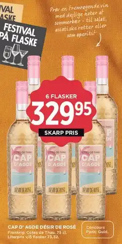 MENY Cap d'Agde Désir de Rosé (6 flasker) tilbud