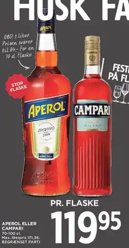 MENY Aperol eller Campari tilbud
