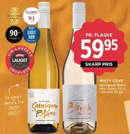 MENY Misty Cove Sauvignon Blanc / Blush tilbud