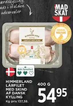 MENY Himmerland lårfilet med skind af dansk kylling tilbud
