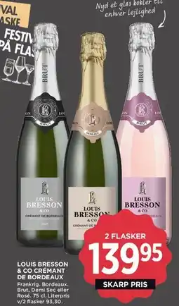 MENY Louis Bresson & Co Crémant de Bordeaux tilbud