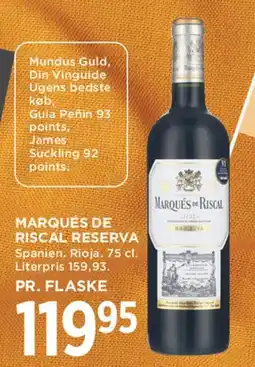 MENY Marqués de Riscal Reserva tilbud