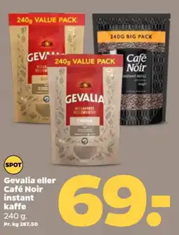 Netto Gevalia eller noir instant kaffe tilbud
