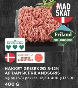 MENY Hakket grisekød 8-12% af dansk frilandsgris tilbud
