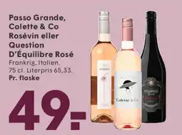 SPAR Passo Grande / Colette & Co / Question D'Equilibre Rosé tilbud
