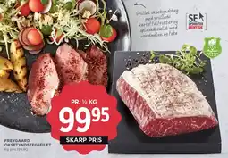 MENY Freygaard oksetyndstegsfilet tilbud