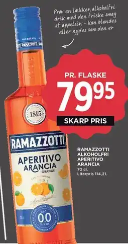 MENY Ramazzotti Aperitivo Arancia (alkoholfri) tilbud