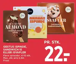 MENY Gestus ispinde / sandwich / isvafler tilbud