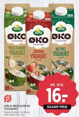 MENY Arla Økologisk Yoghurt tilbud