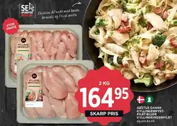 MENY Gestus dansk kyllingebrystfilet eller kyllingeinderfilet tilbud