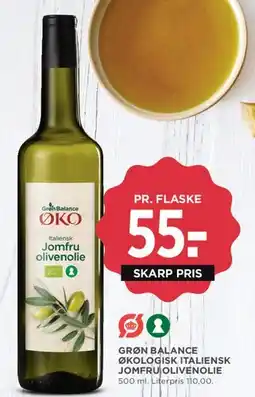MENY Grøn Balance Jomfru Olivenolie (økologisk) tilbud