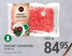 MENY Hakket oksekød 7-10% fedt tilbud