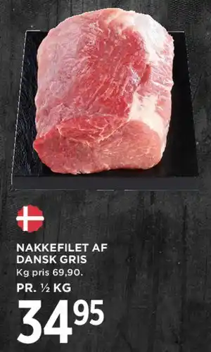 MENY Nakkefilet af dansk gris tilbud