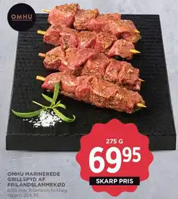 MENY Marinerede grillspyd af frilandslammekød tilbud