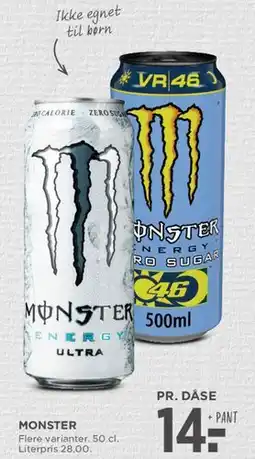 MENY Monster energidrik tilbud