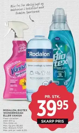MENY Rodalon / Biotex / Vanish tilbud