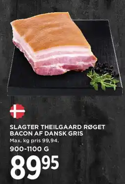 MENY Slagter Theilgaard røget bacon af dansk gris tilbud