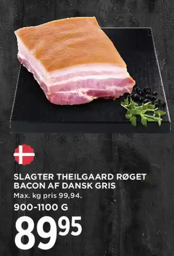 MENY Slagter Theilgaard røget bacon af dansk gris tilbud