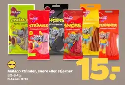 Netto MALACO Strimler, snøre eller stjerner tilbud