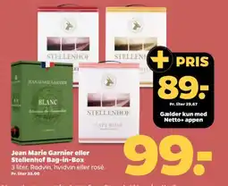 Netto Jean Marie Garnier eller Stellenhof Bag-in-Box tilbud
