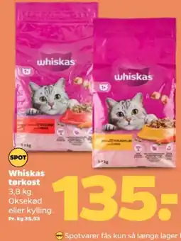 Netto Whiskas tørkost tilbud