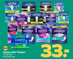 Netto Always eller Tampax tilbud