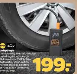 Netto Spot fiver luftpumpe tilbud