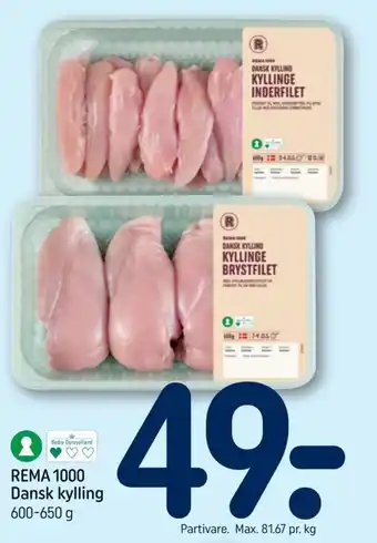Rema 1000 dansk kylling