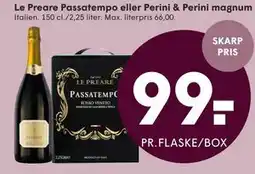 SPAR Le Preare Passatempo eller Perini & Perini magnum tilbud