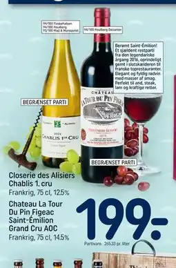 REMA 1000 Closerie des Alisiers Chablis 1. cru tilbud