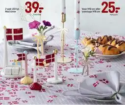 REMA 1000 2-pak LED lys Med timer tilbud