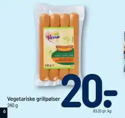 REMA 1000 Vegetariske grillpølser tilbud