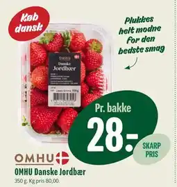 Min Købmand OMHU Danske Jordbær tilbud