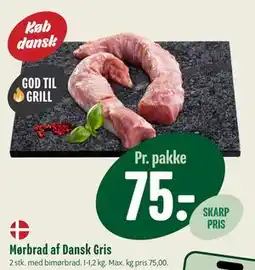 Min Købmand Mørbrad af Dansk Gris tilbud