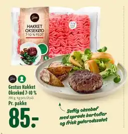 Min Købmand Gestus Hakket Oksekød 7-10 % tilbud