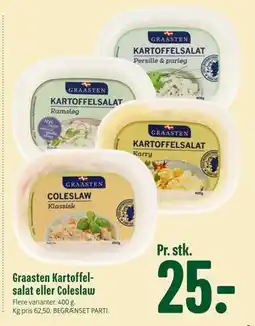 Min Købmand Graasten Kartoffelsalat eller Coleslaw tilbud