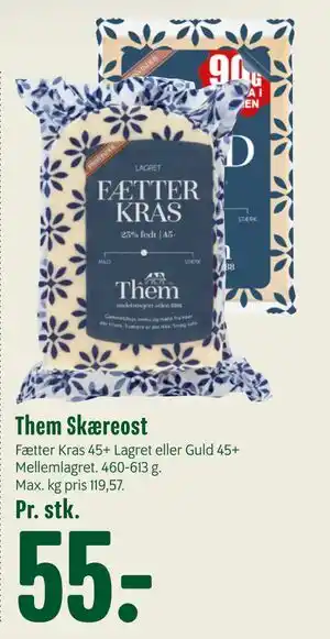 Min Købmand Them Skæreost tilbud