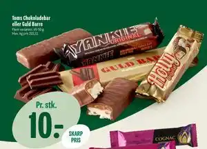 Min Købmand Toms Chokoladebar eller Guld Barre tilbud