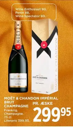 MENY MOËT & CHANDON IMPÉRIAL BRUT CHAMPAGNE tilbud